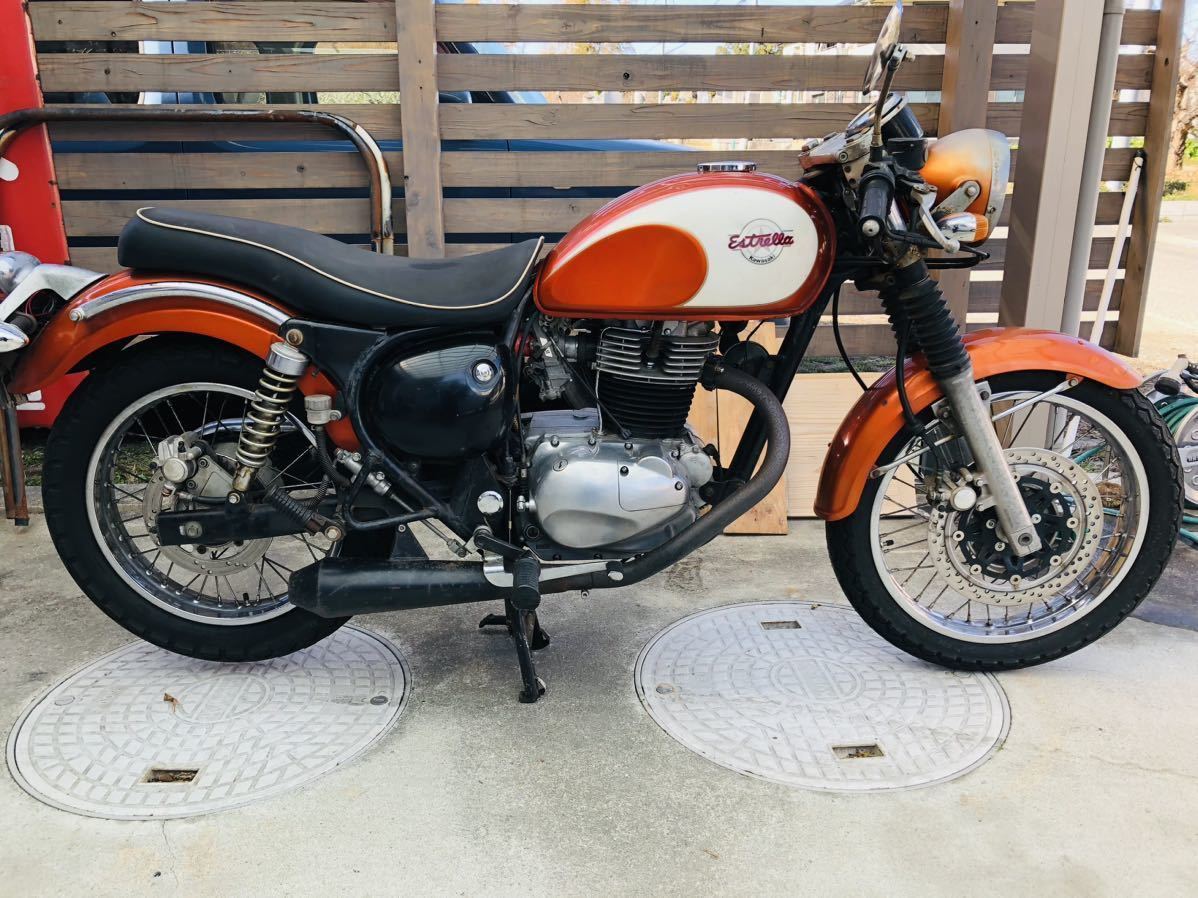 大注目 カワサキ エストレヤ 320cc FCR 予備エンジン2基付き 126cc