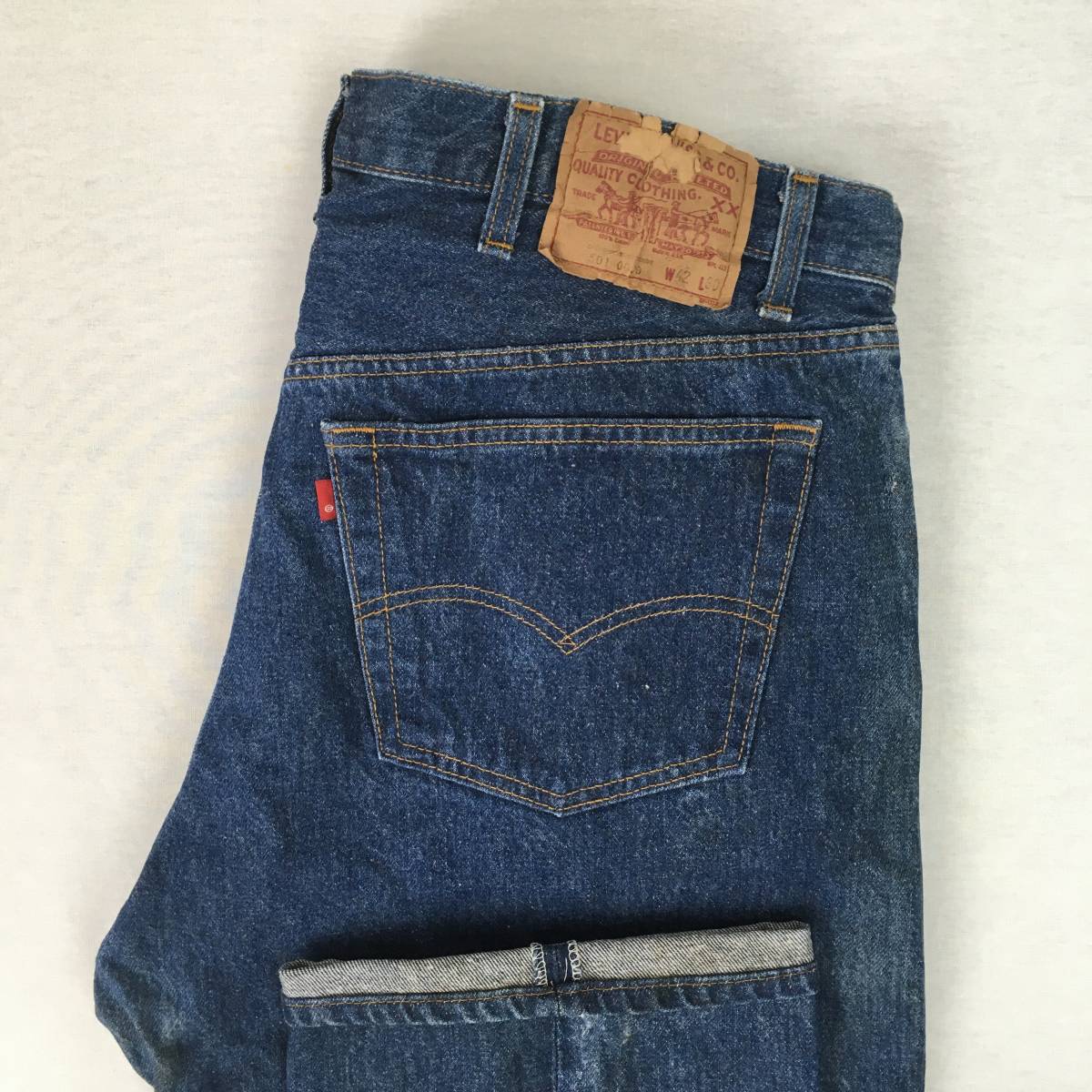 【80s】Levi's リーバイス 501-0000 レギュラー 米国製 86年 デニム ジーンズ W42 L30 刻印515 ボタンフライ サークルRタブ_画像1