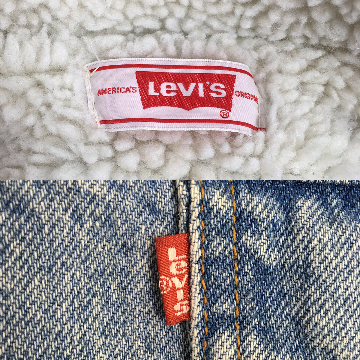 90s】Levi's リーバイス 70605-02 米国製 94年 デニム ボア 90s】Levi's リーバイス 70605-02 米国製 94年 デニム ボア