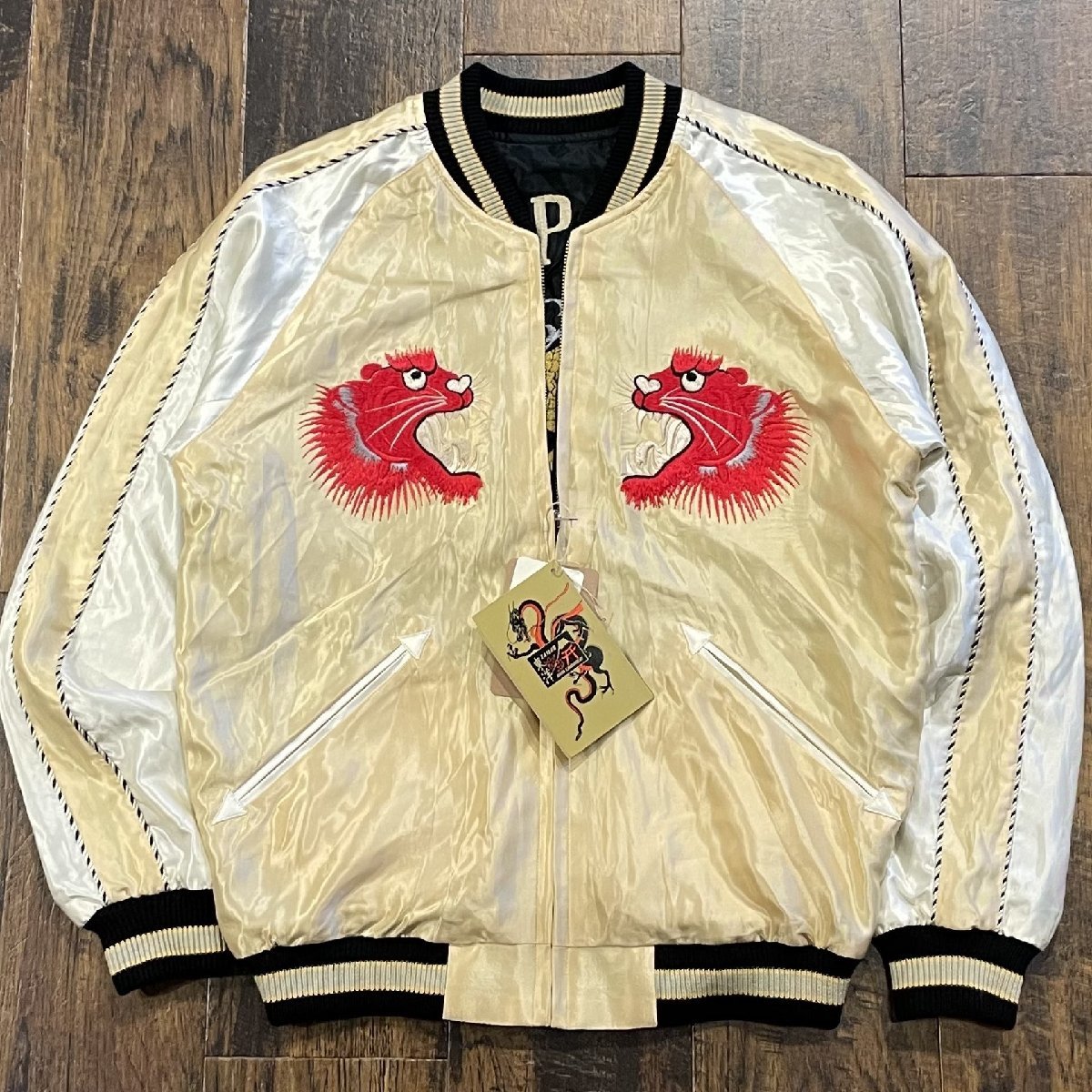 65％以上節約 テーラー東洋 スカジャン “RED TIGER” × “GOLD DRAGON