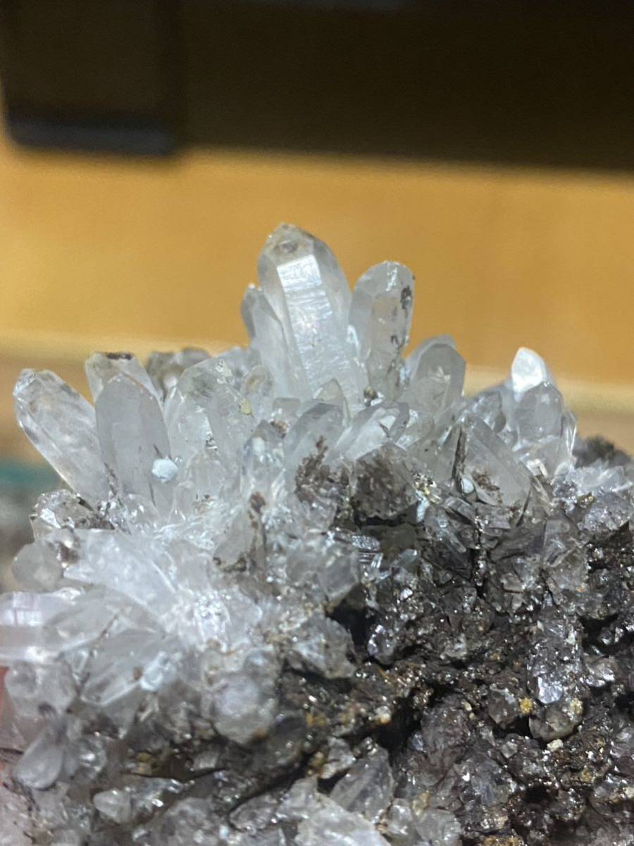 超人気高品質 大分県尾平鉱山産 大型まりも水晶クラスター 置物