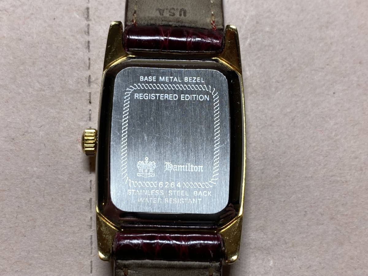 動作OK】HAMILTON ハミルトン 腕時計 ゴールド バグリ スモセコ 時計