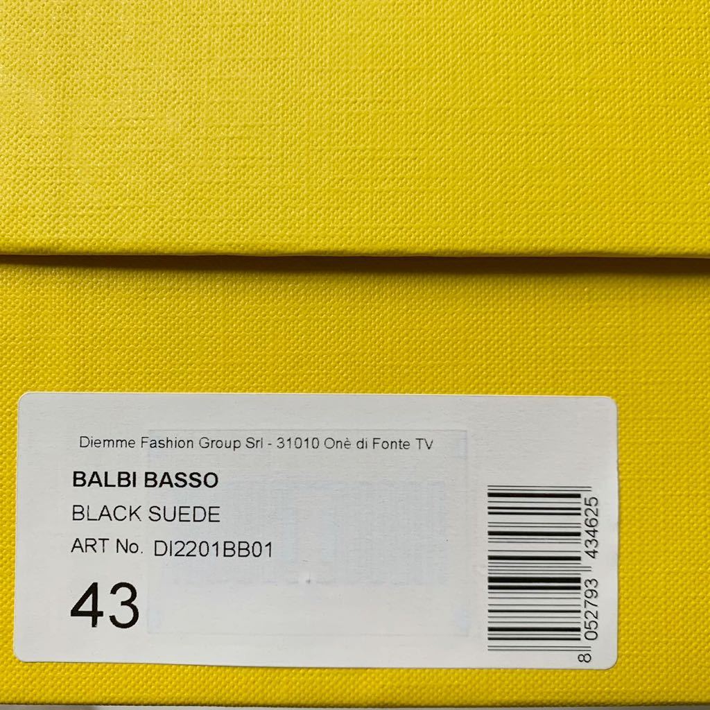  новый товар Италия производства DIEMMEtiemeBALBI BASSO SUEDE замша туфли без застежки обувь 43.3.74 десять тысяч чёрный мужской ботинки дождь снег 27.5. бесплатная доставка 