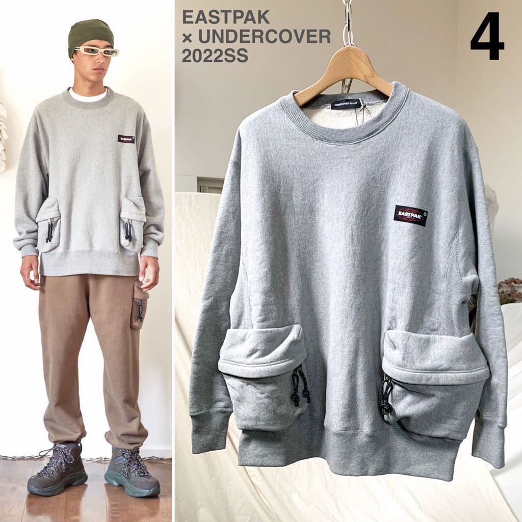 新品 2022SS アンダーカバー EASTPAK × UNDERCOVER イーストパック コラボ スウェット ４定3.96万 メンズ UC1B4801 グレー 送料無料_画像1