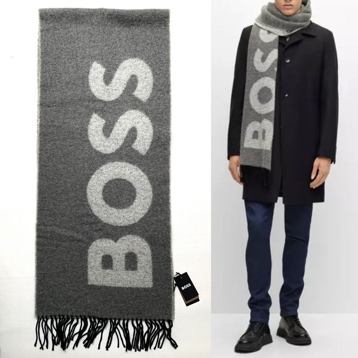 新品 BOSS ボス HUGO BOSS ヒューゴボス イタリア製 大判 ロゴ 新品 BOSS ボス HUGO BOSS ヒューゴボス イタリア製 大判 ロゴ