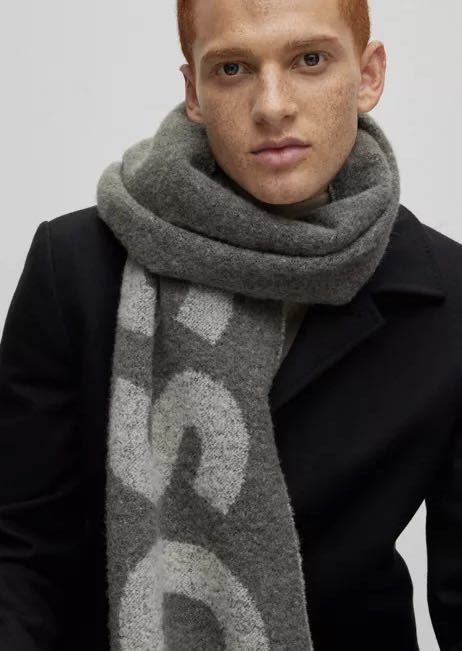 新品 BOSS ボス HUGO BOSS ヒューゴボス イタリア製 大判 ロゴ 新品 BOSS ボス HUGO BOSS ヒューゴボス イタリア製 大判 ロゴ