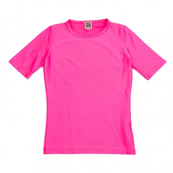 ジャンポールゴルチエJean Paul GAULTIER PARIS ポリストレッチカラーTシャツ 蛍光ピンク40 【レディース】