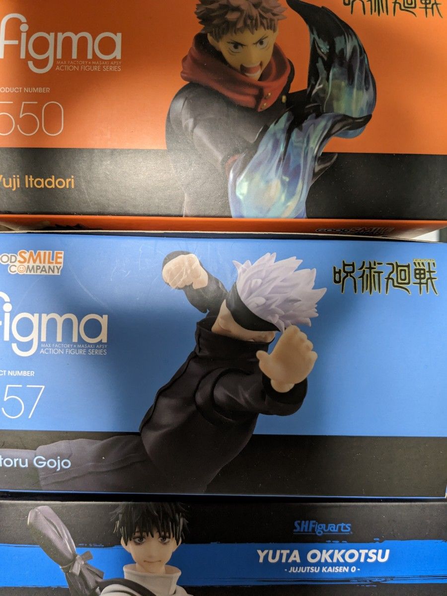 figma 虎杖悠仁 五条悟 S.H.Figuarts 乙骨憂太 呪術廻戦フィギュア3体