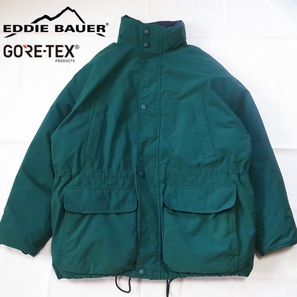 L エディーバウアー マウンテンパーカー ダウンジャケット eddie bauer gore-tex ダウン down nylon ナイロンジャケット ゴアテックス_画像1