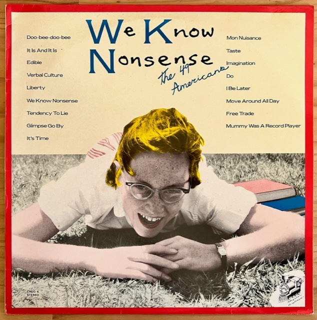 LP■実験音楽/49 AMERICANS/WE KNOW NONSENSE/CHOO CHOO TRAIN CHUG 4/UK 82年 PRESS ORIGINAL 原盤 美品/DAVID TOOP/STEVE BERESFORD/AVAN_画像1