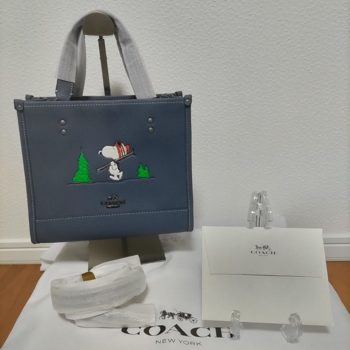 COACH コーチ デンプシー トート スヌーピー スキー コラボ トートバッグ