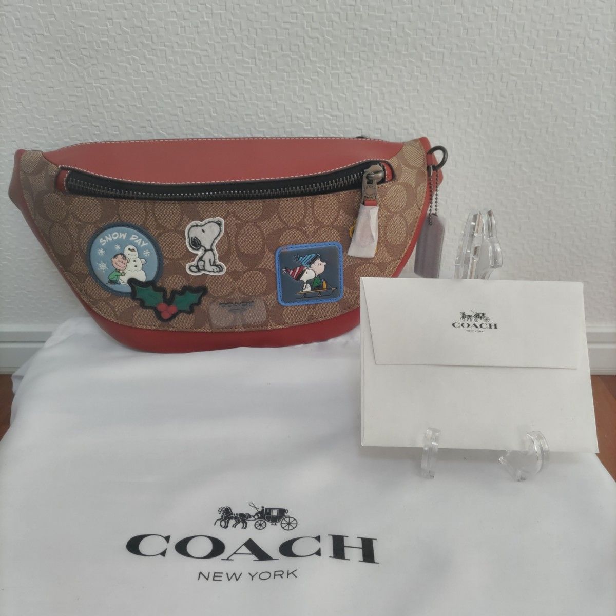 NEW国産 COACH スヌーピー コラボ 白 長財布☆の通販 by りりママ