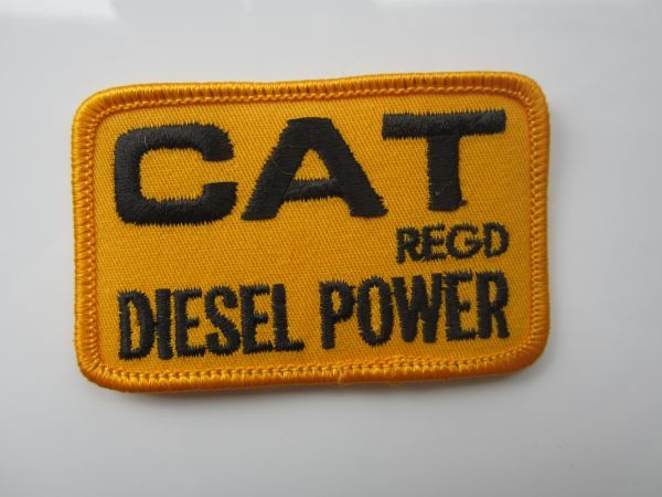 CAT DISEL POWER REGD キャタピラー キャト 建設 機械 エンブレム バイク オートバイ ワッペン/自動車 整備 作業着 117_画像3
