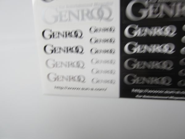 GENROQ ゲンロク ステッカー/デカール 自動車 バイク オートバイ レーシング ビンテージ S31_画像3