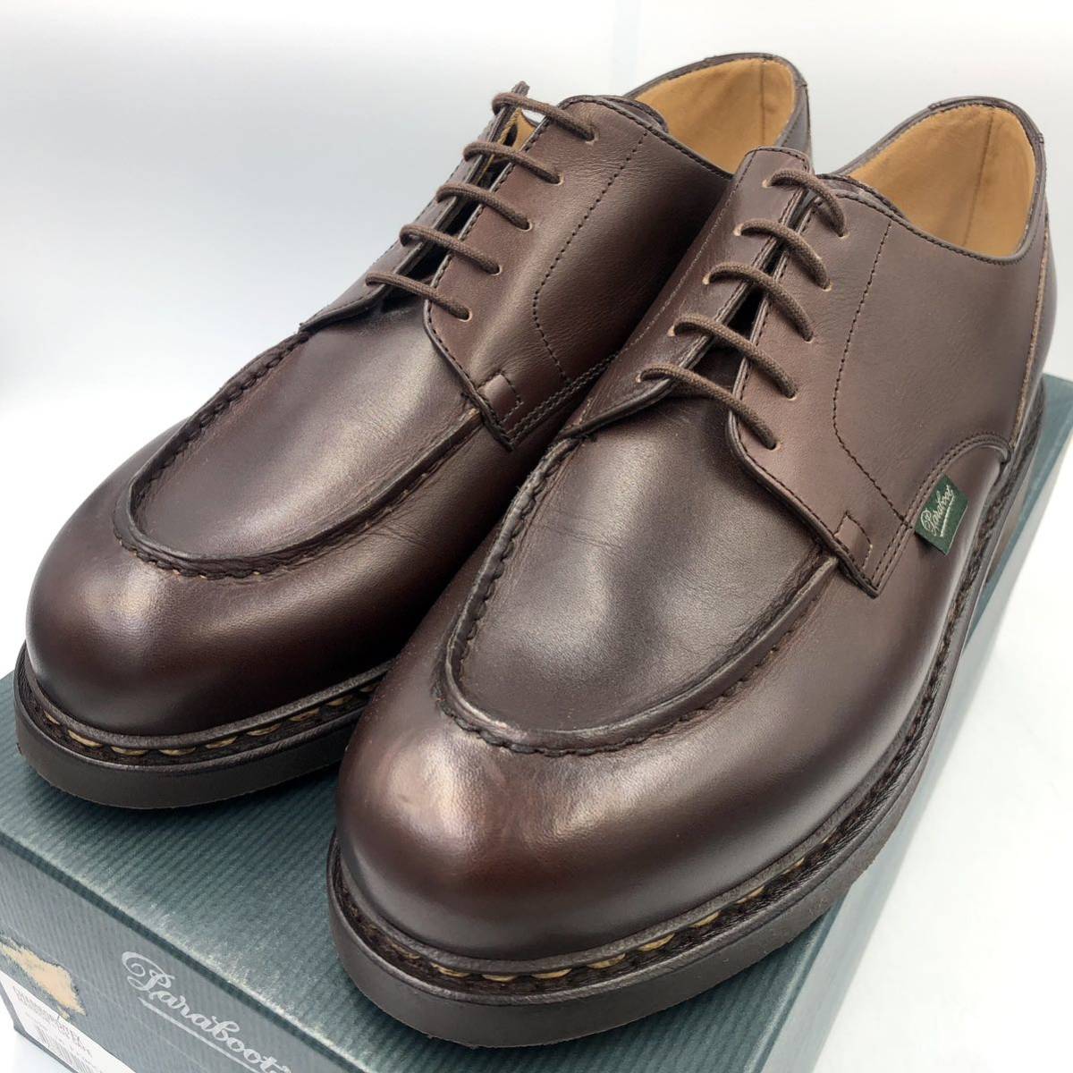 最新の激安 Paraboot サイズ7.5 シューツリー付 CHAMBORD marron 中華