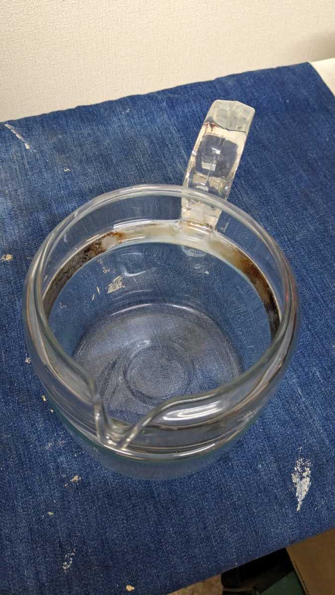 ビンテージ PYREX ガラス ポット パーコレーター コーヒーポット アンティーク USA製  ケトル 耐熱ガラス オールドパイレックス の画像3