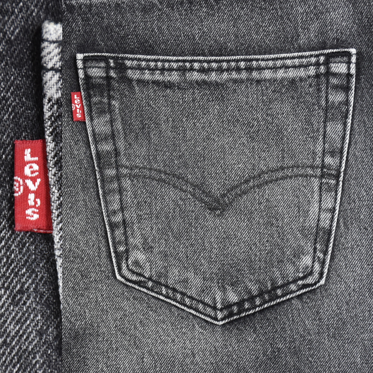 Levis リーバイス ★ 502 145周年 ストレッチ ブラック デニム ジーンズ パンツ 黒 メンズ 30_画像7