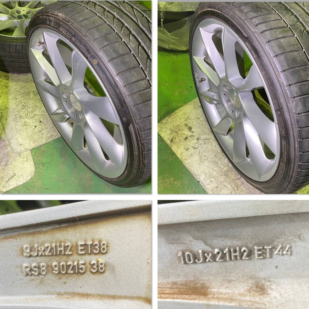 希少 本物 Lorinser ロリンザー RS8 21インチ 9J +38 10J +44 5穴 5H