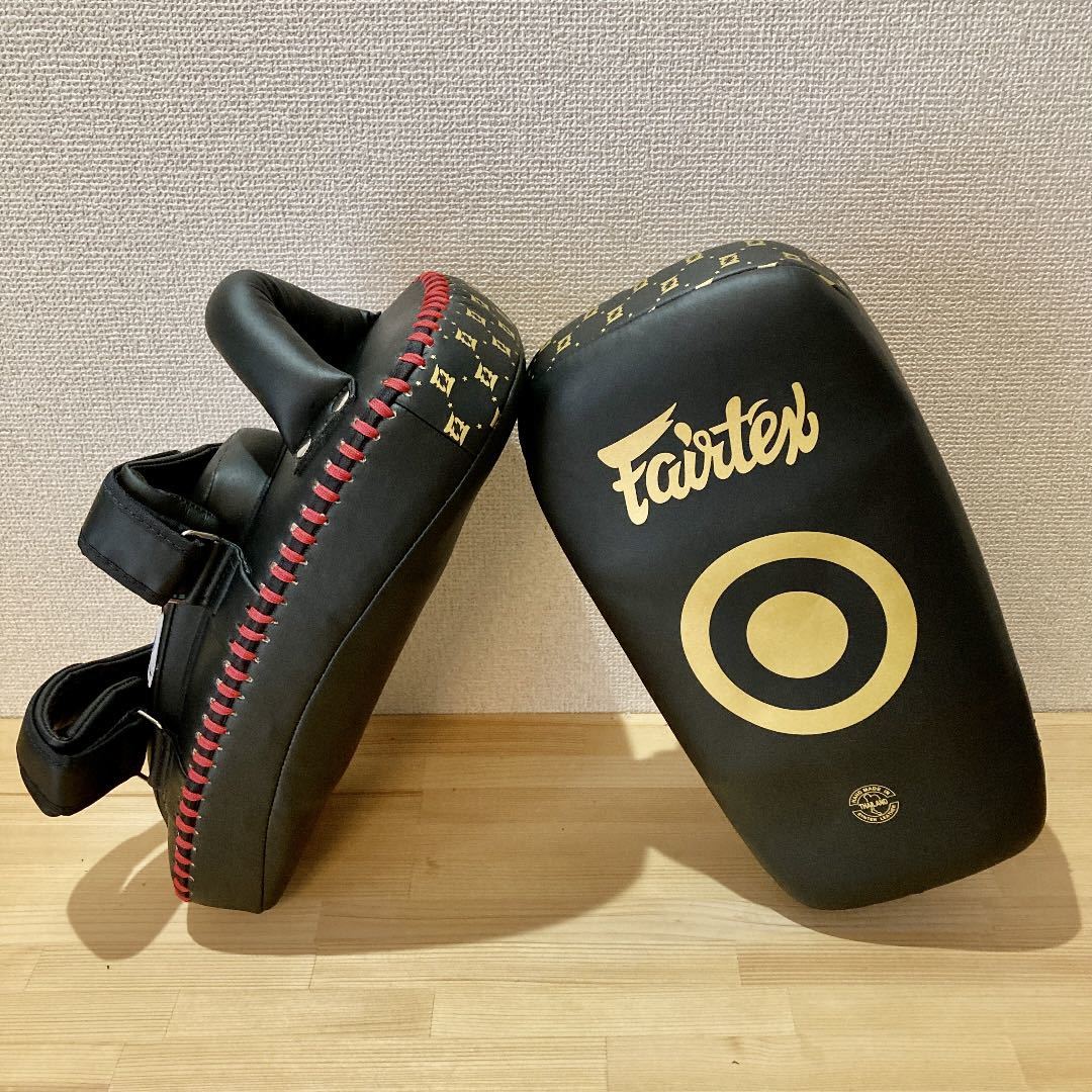 【新品】fairtex キックミット KPLC5 Black/Gold