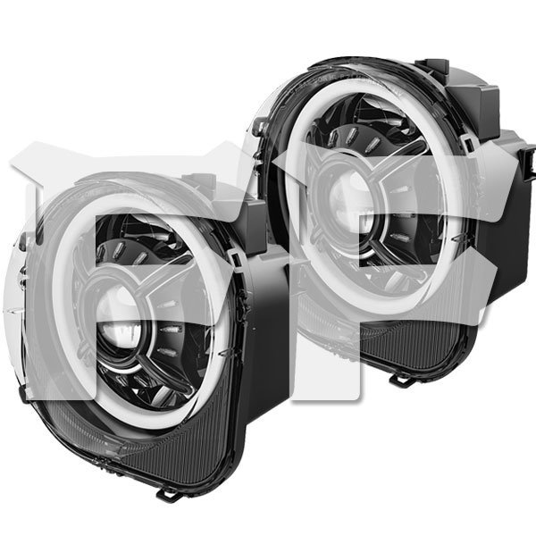 送料無料.. For 2015~2021年 Jeep Renegade Models 9インチ LED ヘッドライト プロジェクター アセンブリ DOT 2個 MS-RE1520 日本光軸仕様