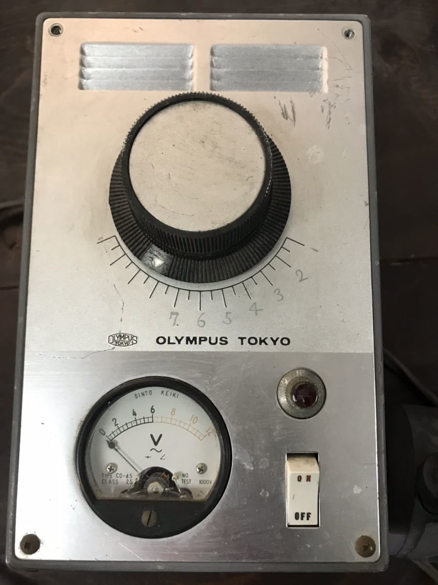 中古 動作品 OLYMPUS オリンパス 変圧器 TE-2 ライト 照明器具 照明 顕微鏡 te-2 調光_画像8