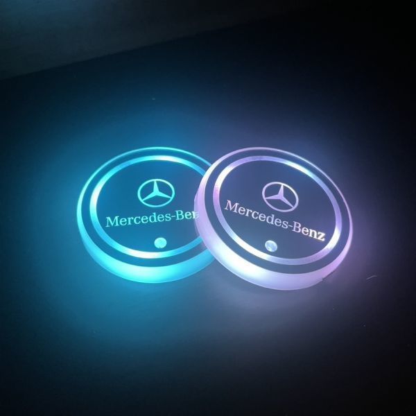 s118 メルセデスベンツ Mercedes benz LED ドリンクホルダー×1個 車内 カップホルダー マット 7色充電式車 tiktokで話題の商品 ()|PayPayフリマ s50 メルセデスベンツ LED 車内 ドリンクホルダー カップ