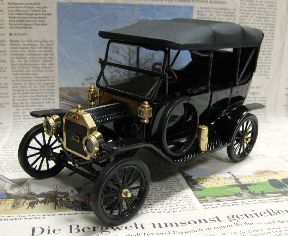 ★レア絶版*フランクリンミント*1/16*1913 Ford Model T Touring Car ブラック