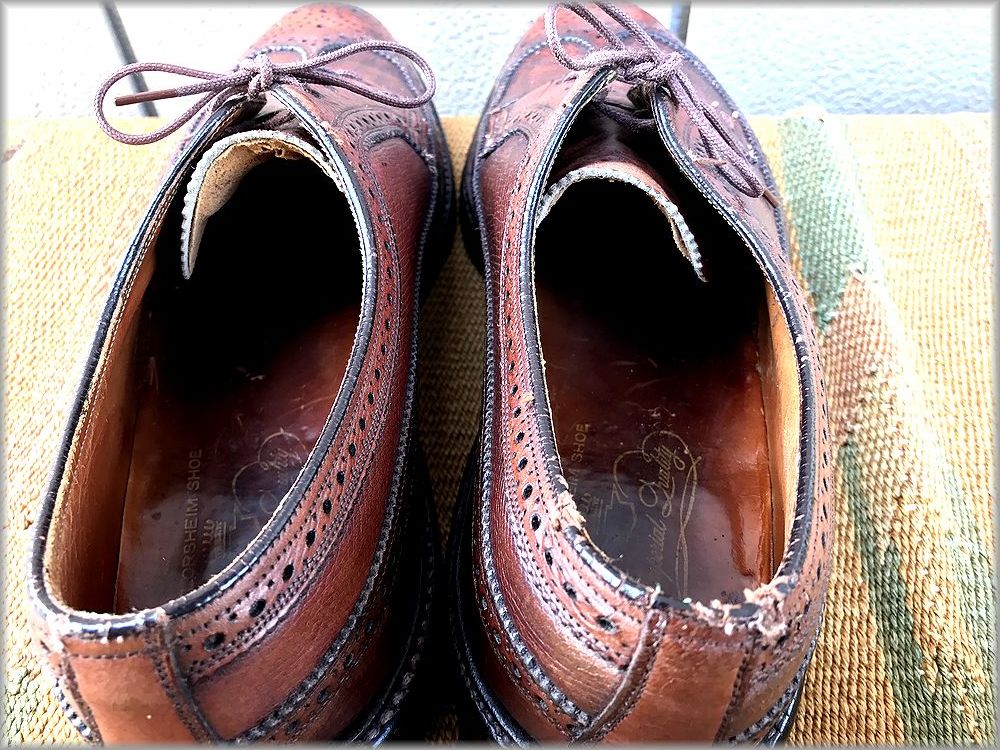* поток автомобиль im60s Vintage Wing chip 93602 KENMOOR size 10.5B 27.5~28cm ранг * осмотр талон Moore USA производства обувь кожа обувь старый обувь 