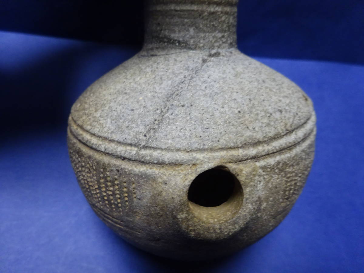 （２）古墳時代の出土品　土器　 須恵器 　はそう 　補修、欠け等があります。紋様が美しい　古代人の美意識が感じられます　骨董品_画像7