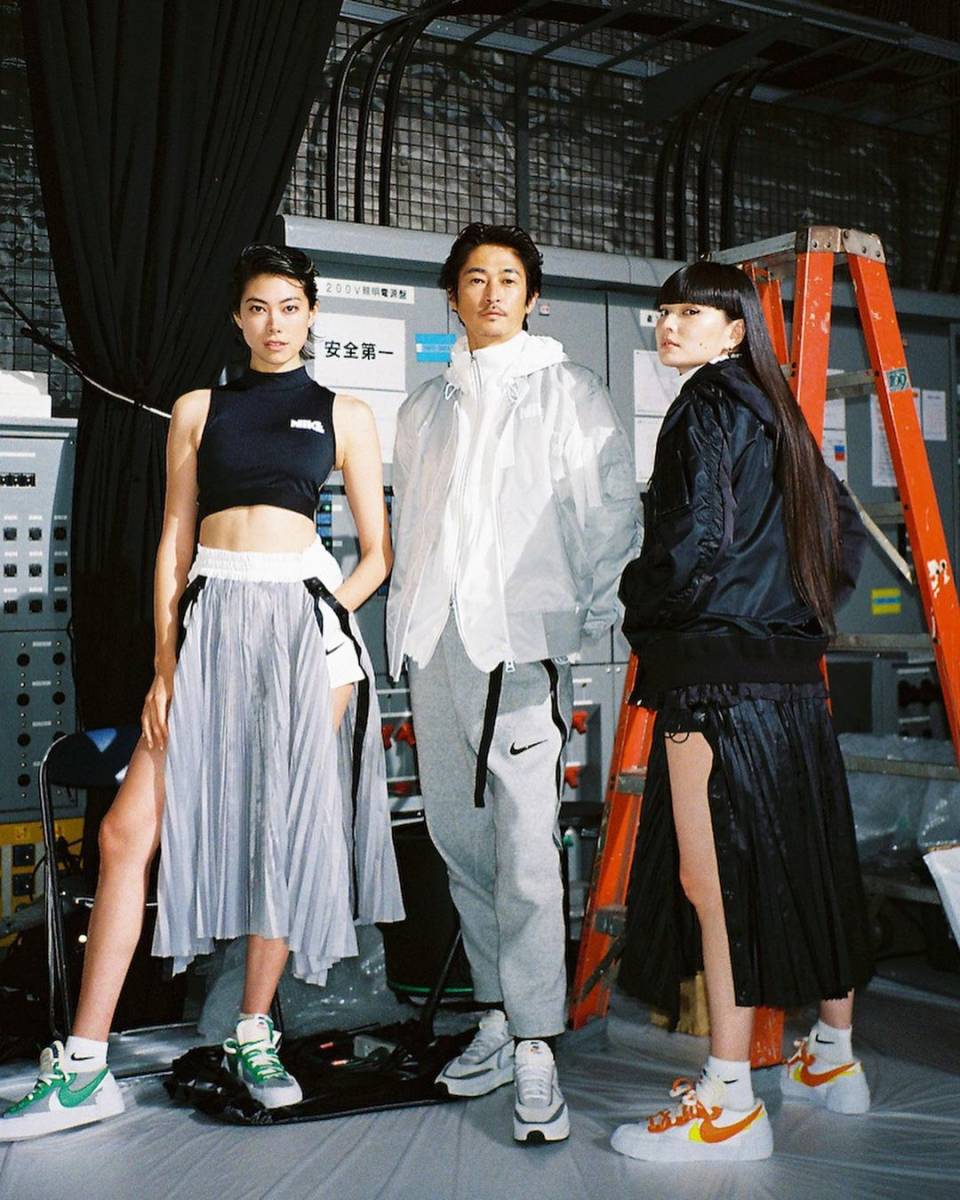 sacai x NIKE フリースパンツ M 黒 サカイ ナイキ コラボ テック-