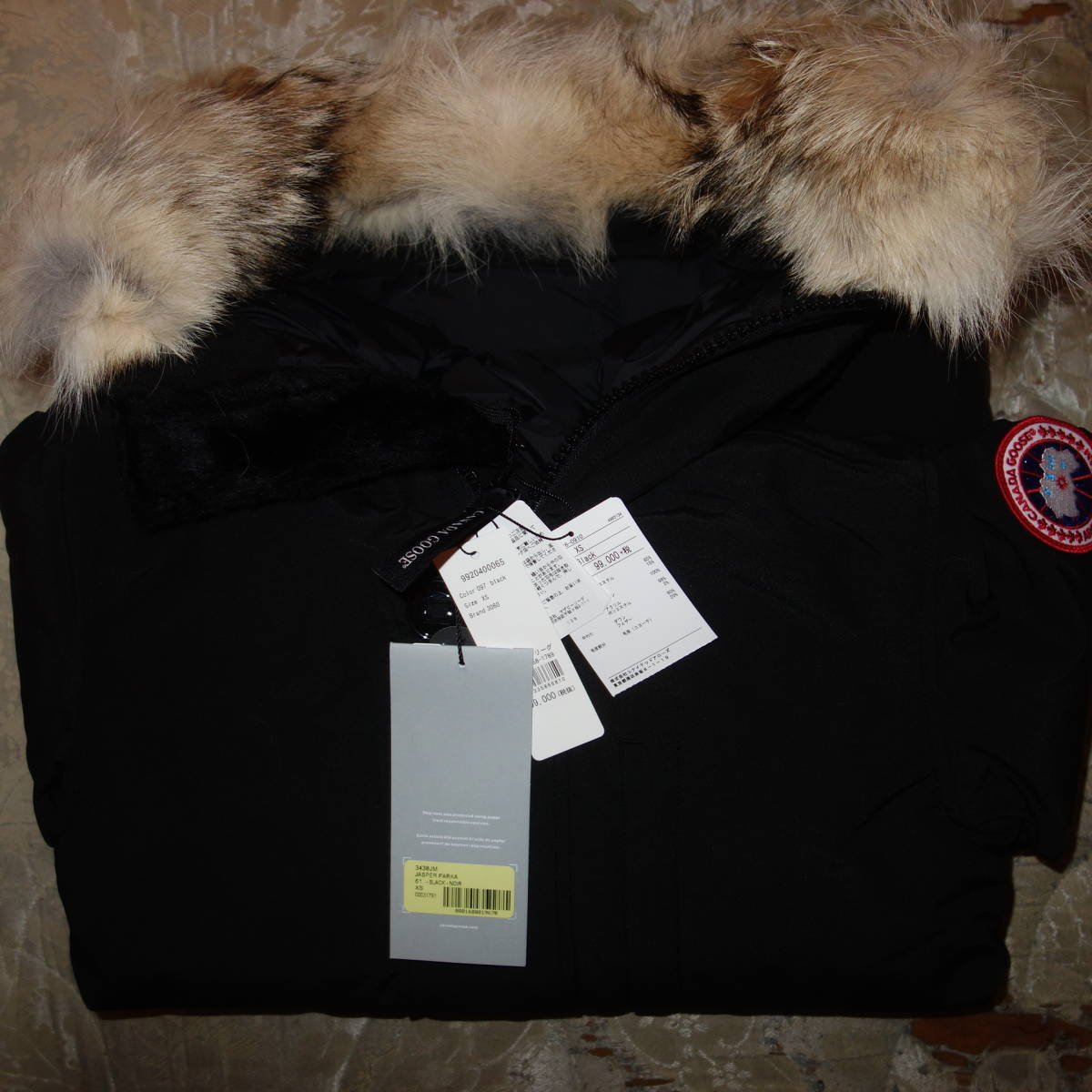 2018 year of model CANADA GOOSE JASPER XS size Canada Goose jasper black new goods unopened goods 