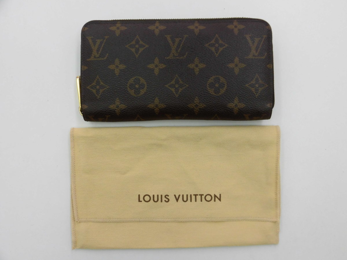 ルイヴィトン モノグラム ジッピーウォレット ラウンドファスナー 長財布 M60017 LOUIS VUITTON ●P_画像1