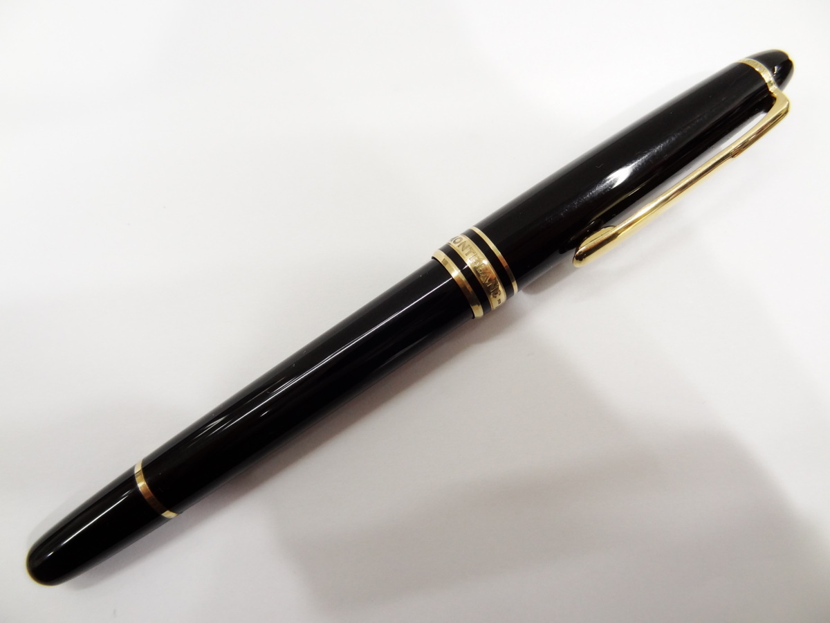 ずっと気になってた モンブラン ☆P MONTBLANC 黒ｘゴールド 585 ペン