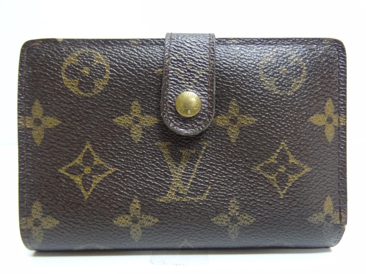 ルイヴィトン モノグラム ポルトモネビエヴィエノワ がま口 折り財布 M61663 LOUIS VUITTON ☆P_画像1