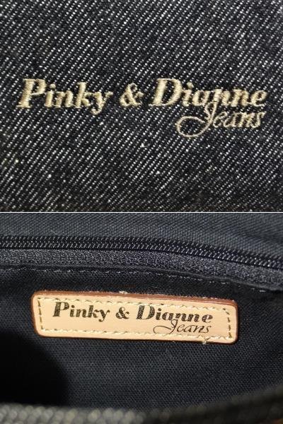 ピンキー＆ダイアン デニム アクセサリーポーチ ミニハンドバッグ Pinky＆Dianne Jeans ◯セ_画像6