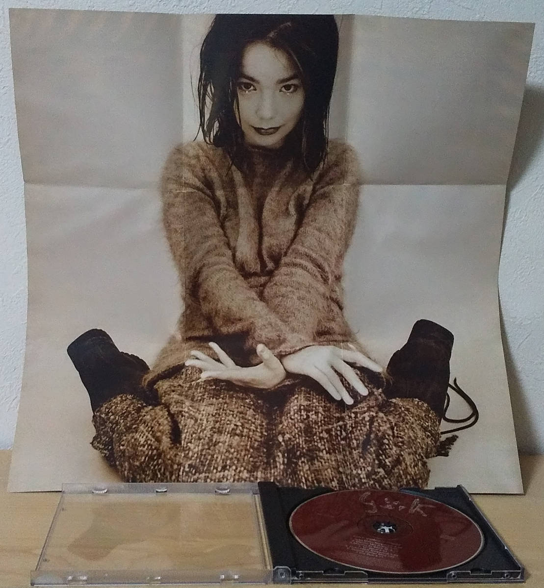 Bjork - [ミニポスター付] Violently Happy UK Ori. CD One Little Indian - 142 tp 7 cdl ビョーク 1994年 Sugarcubes_画像3