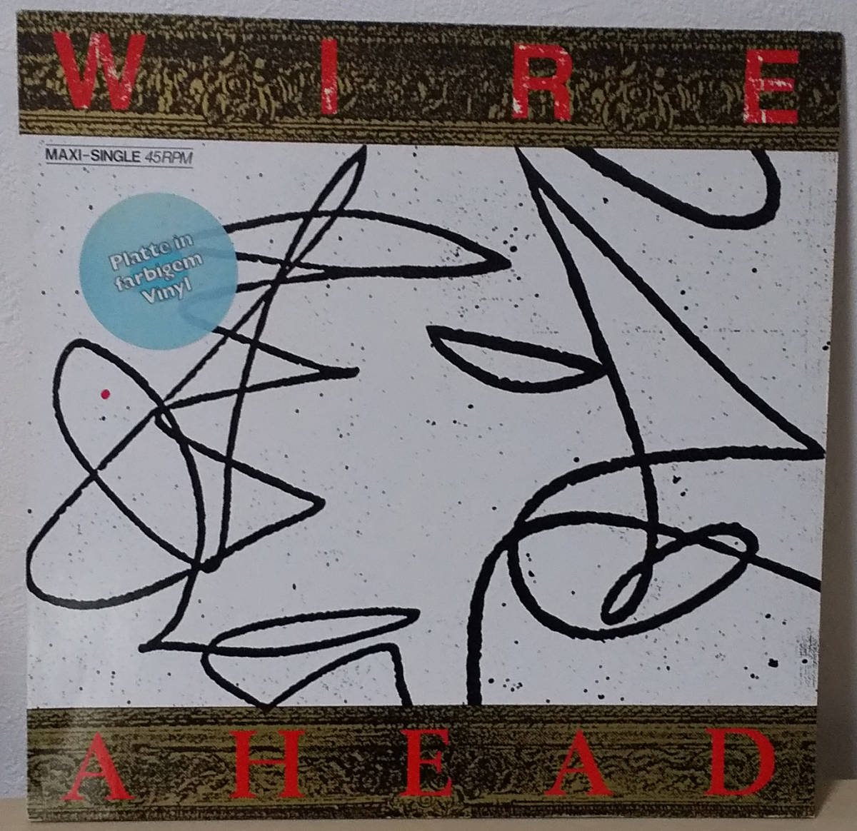 Wire - Ahead UK盤限定マーブルカラー盤 12inch Mute INT 126.863(12 MUTE 57) ワイアー 1987年_画像1