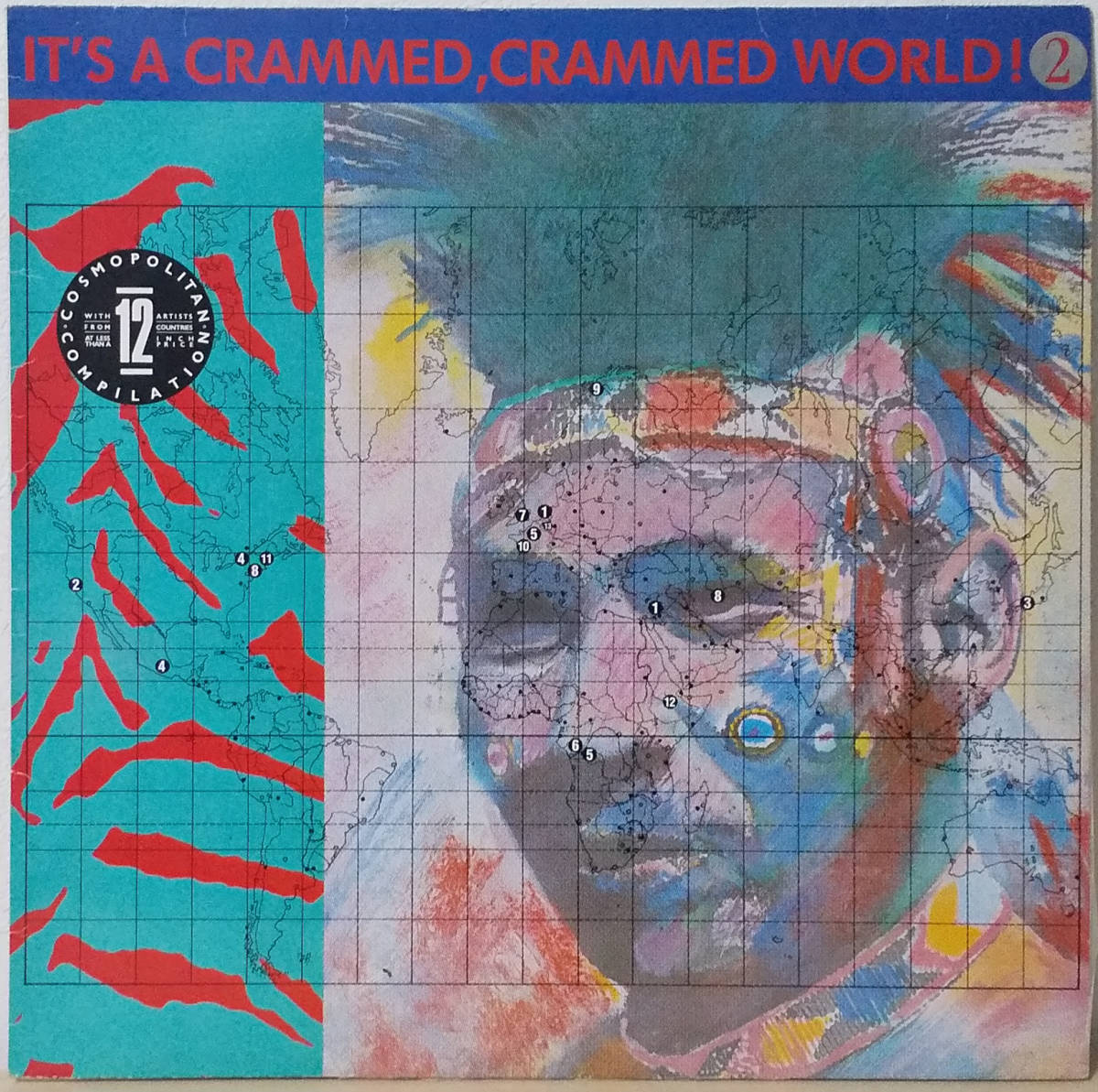 It's A Crammed, Crammed World! 2 独LP 1987年 Minimal Compact, Tuxedomoon, Colin Newman, Sonoko, Volti, Bel Canto, Sonoko_画像1