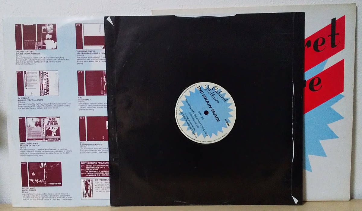 Cabaret Voltaire - The Drain Train UK.Ori 12x2inch(45 RPM, 33 RPM) Doublevision DVR 21 1986年 キャバレー・ヴォルテール_画像4