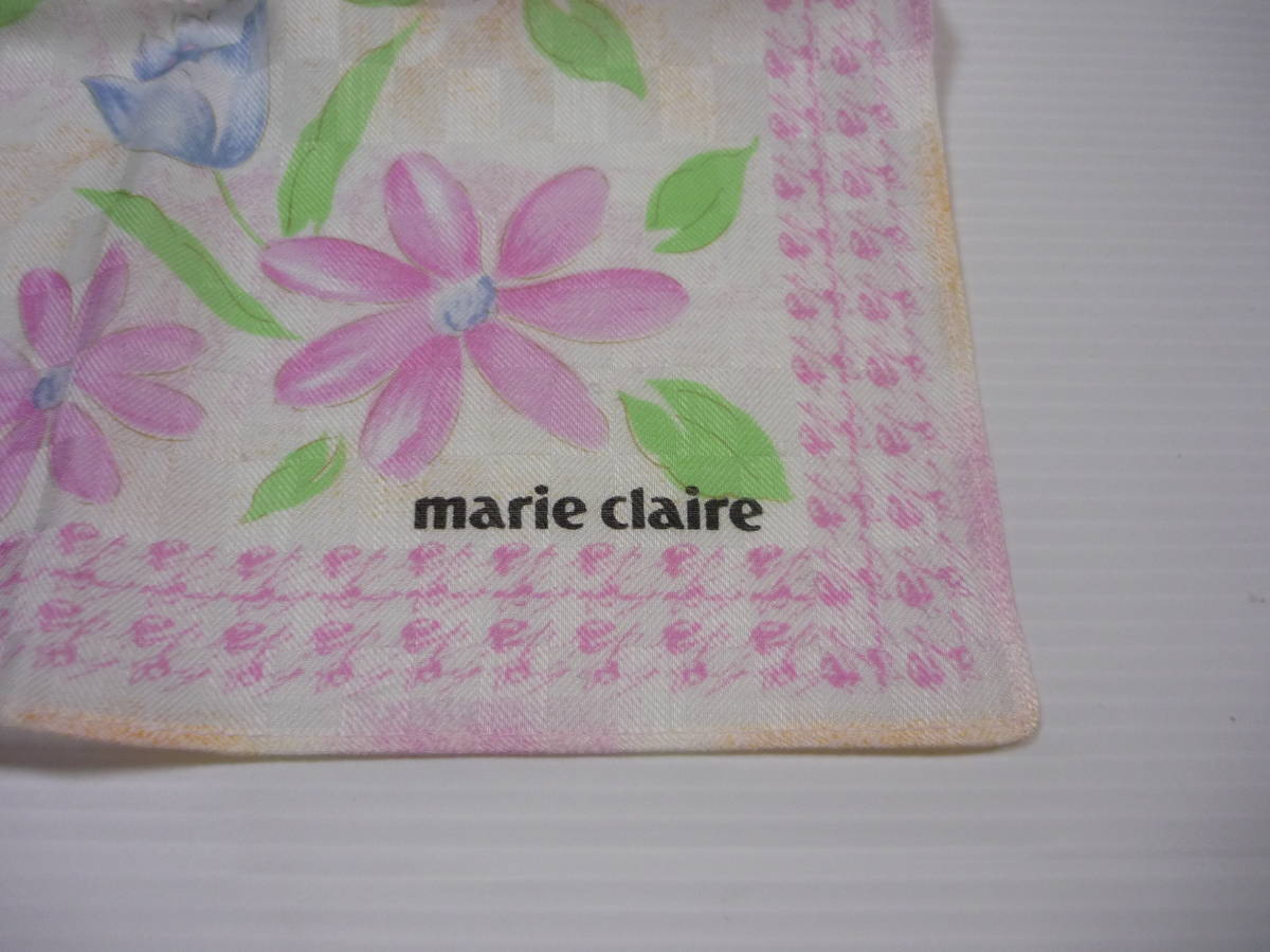 【管理00】【送料無料】ハンカチ マリ クレール ピンク色 花柄 マリ・クレール marie claire レディース