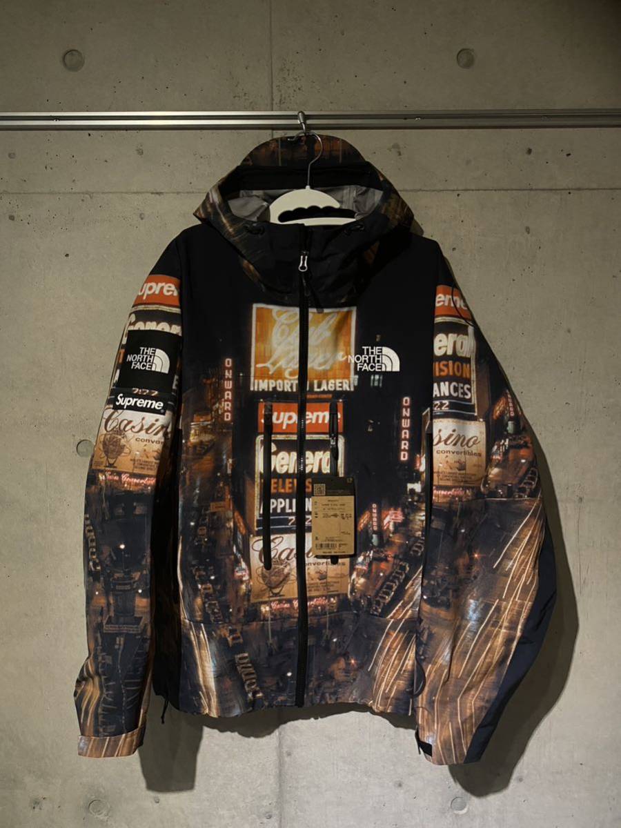 Supreme x THE NORTH FACE 22AW TAPED SEAM SHELL JACKET TIMES SQUARE