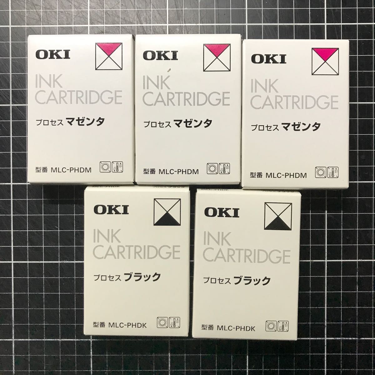 OKI プロセスブラック2本、プロセスマゼンタ3本セット　未使用品　現品限り