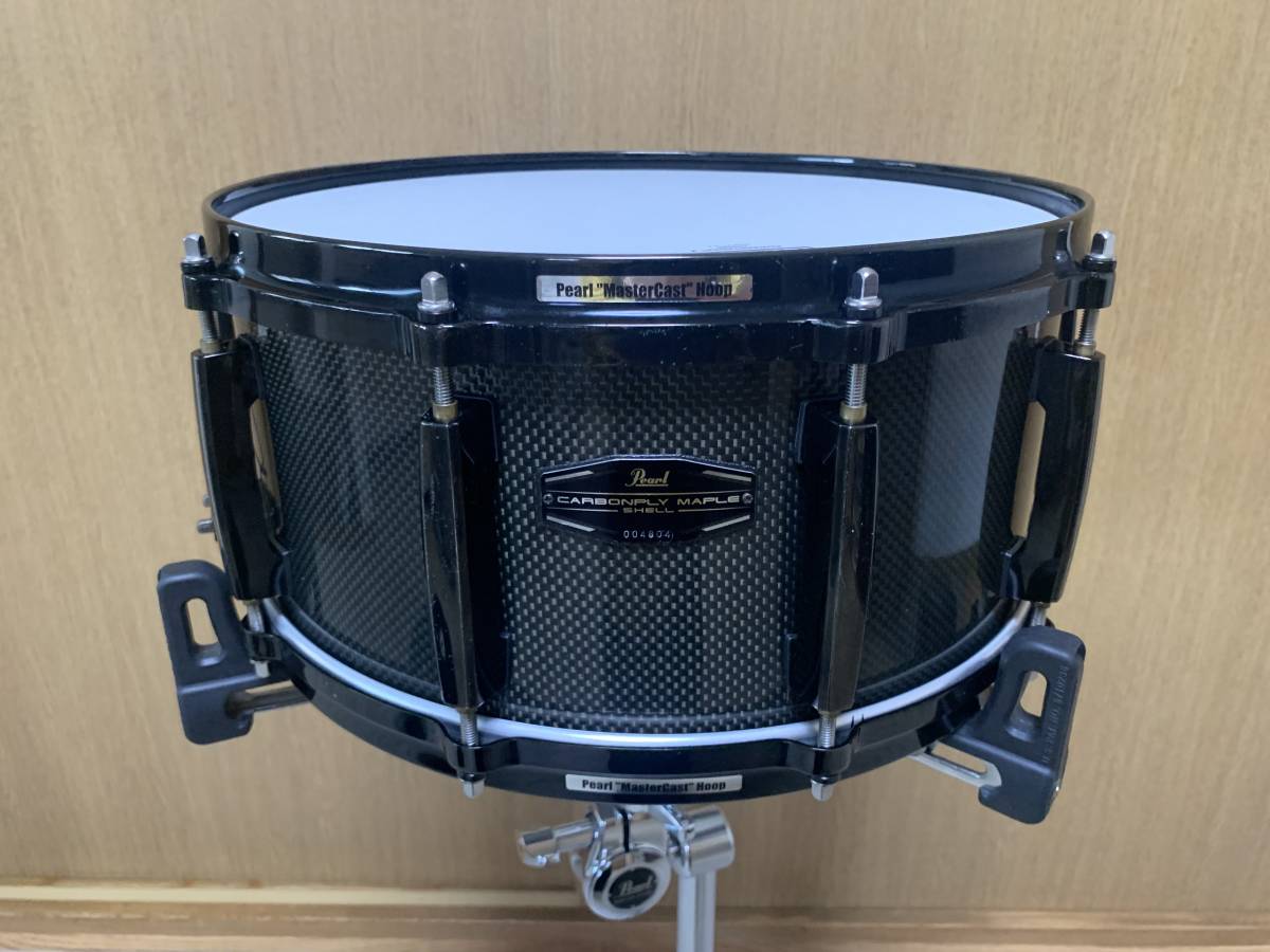 送料無料 状態良 廃番 PEARL CARBONPLY MAPLE CMN1465S/B CM1465S/B 14×6.5 パール カーボンプライ  メイプル スネア ドラム dw