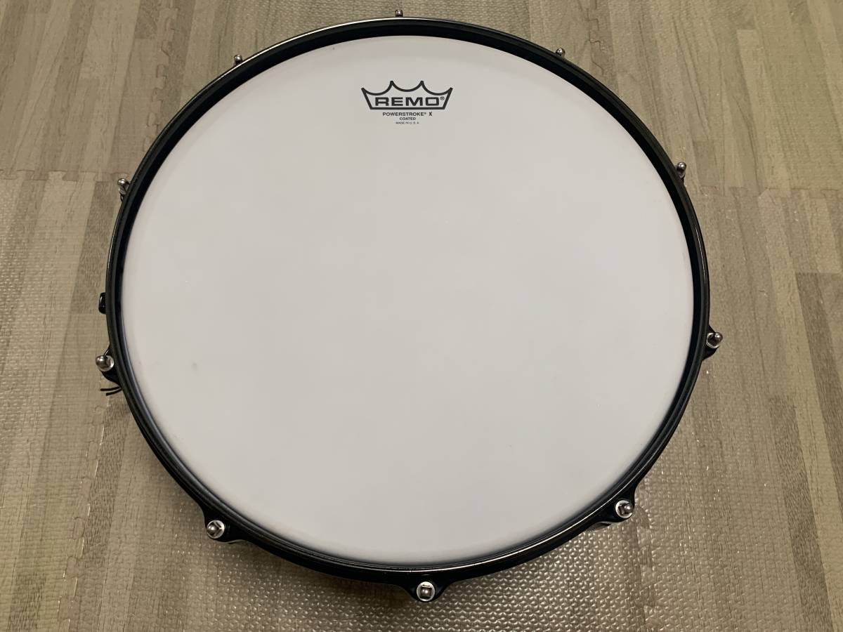 送料無料 状態良 廃番 PEARL CARBONPLY MAPLE CMN1465S/B CM1465S/B 14×6.5 パール カーボンプライ  メイプル スネア ドラム dw