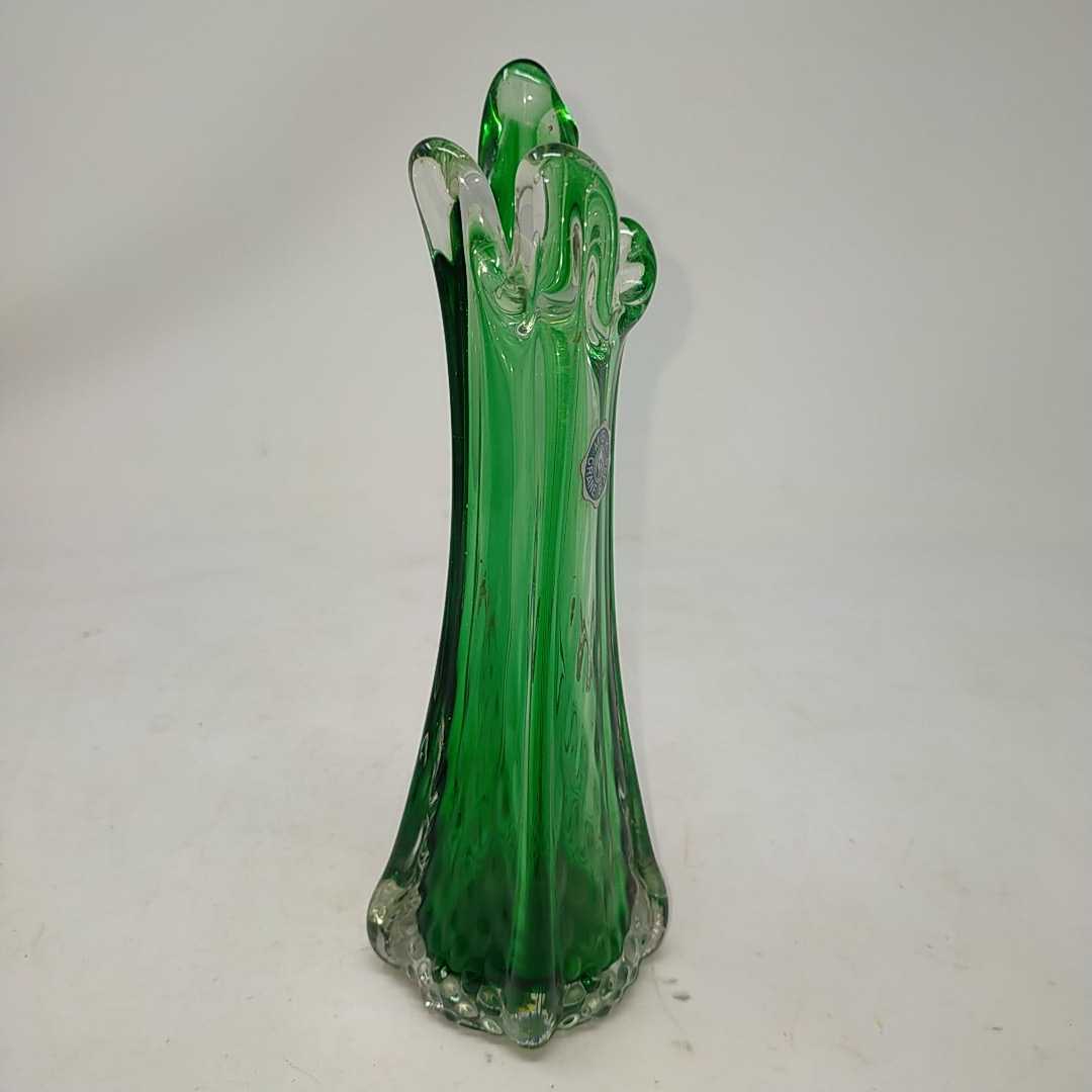 * прекрасный товар *K*G*M CRANE GLASS ваза один колесо .. изделия из стекла интерьер стекло ваза деформация ваза для цветов S