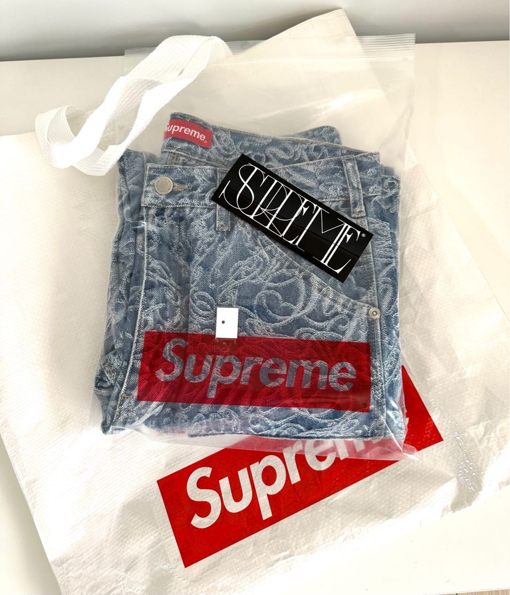 Supreme Script Jacquard Double Knee Denim Painter Pant｜Yahoo