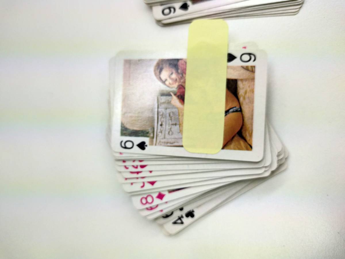 レトロ トランプ 2セット ヌード PLAYING CARDS Maxim MARUZEN OIL ◆9677の画像3