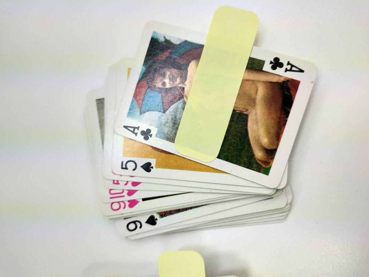 レトロ トランプ 2セット ヌード PLAYING CARDS Maxim MARUZEN OIL ◆9677の画像4