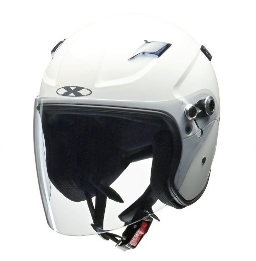 セミジェットヘルメット　X-AIR RAZZO STRADA　ホワイト　フリー(57～60cm未満)サイズ　RAZZO STRADA WH リード工業_画像1