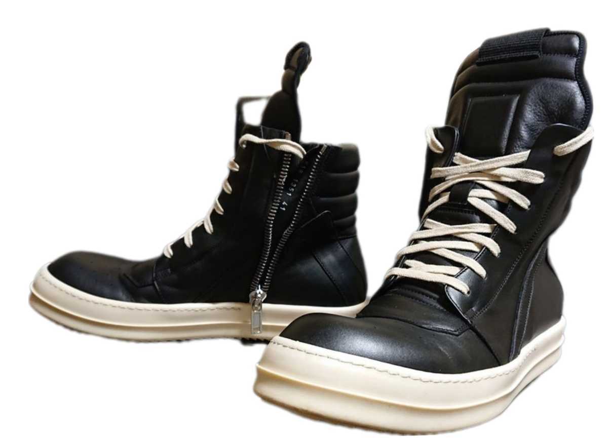 在庫1点のみ■　18年製　RICK OWENS GEOBASKET　リックオウエンス　サイズ41　ジオバス　正規品　本物　リックオウエンス　ジオバスケット_画像1